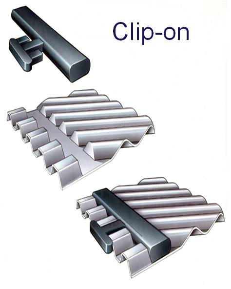 胶条搭扣式 clip-on